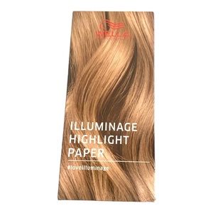 Wella Illuminate Highlight Paper 100 Pre-cut Sheets   (10”x5”) Brand New Box
